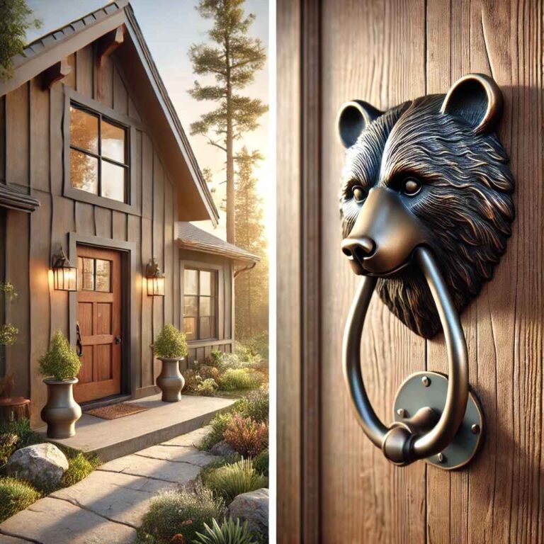 Bear Head Metal Zippies Door –The Ideal Blend of Security and Style!