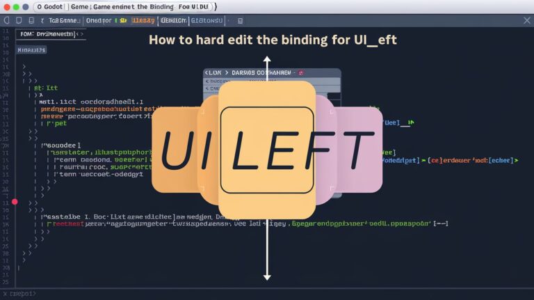 Godot How to Hard Edit the Binding for UI_Left – Step-by-Step Tutorial!