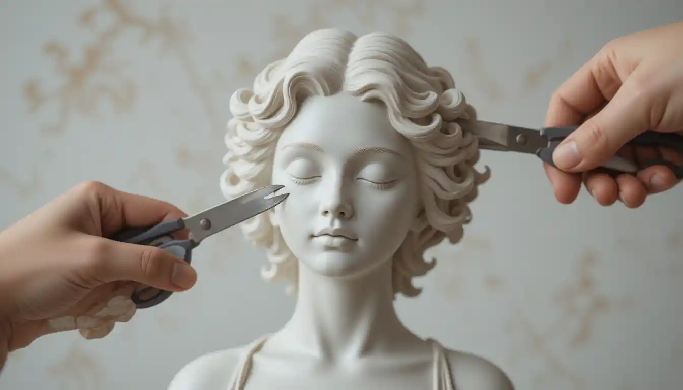 Cutting Ceramic Statue’s Hair ASMR – Feel the Calm!