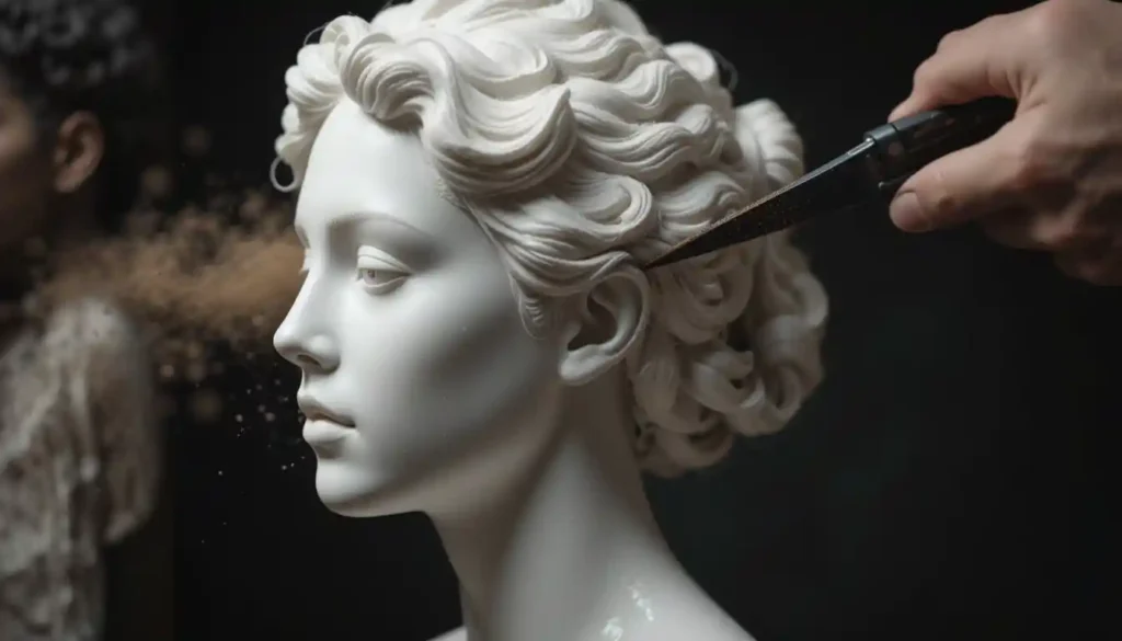 The Creative Inspiration Behind Cutting Ceramic Statue’s Hair ASMR